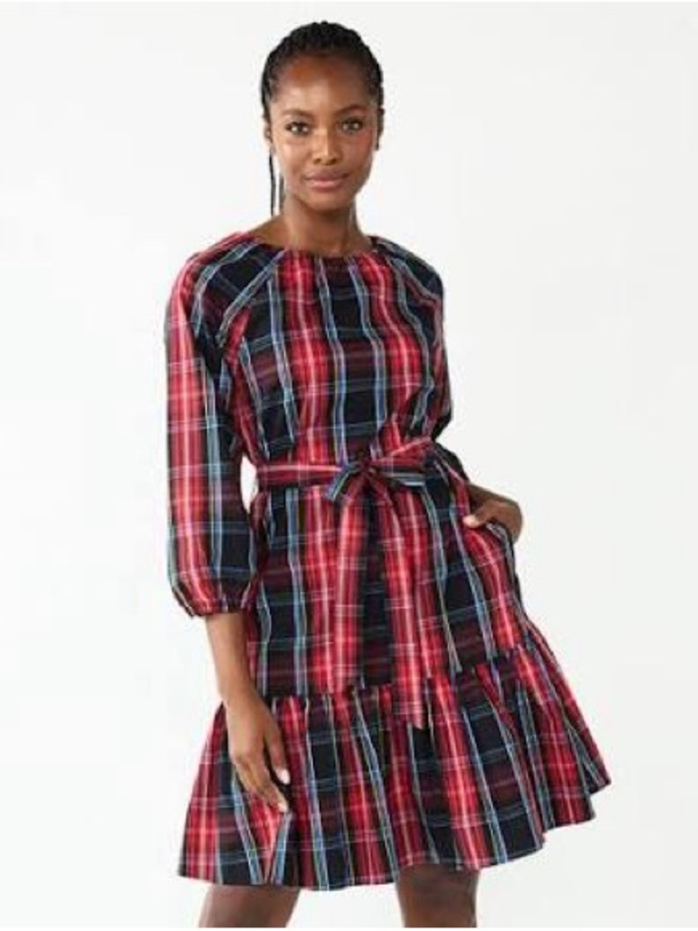 NWT Draper James Plaid Dress